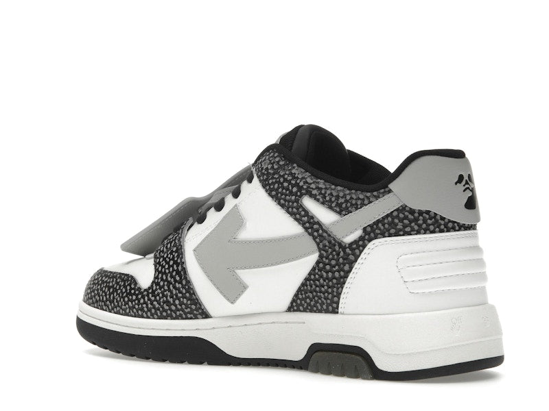 OFF-WHITE Out Of Office OOO Low Tops Black Grey with Dots