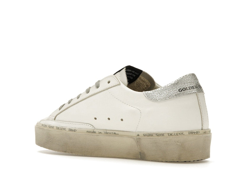 Golden Goose Hi Star White Silver (Women's)