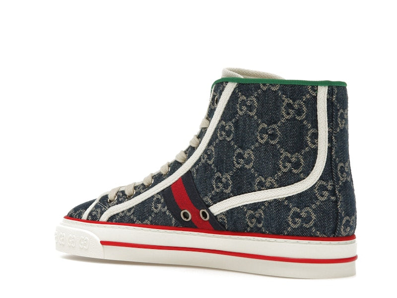Gucci Tennis 1977 High Top Denim GG Print (Women's)