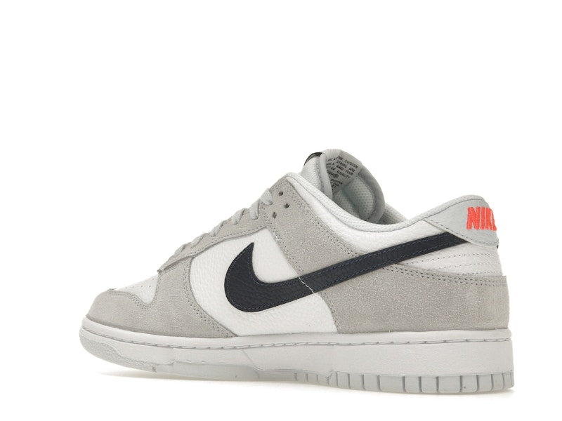 Nike Dunk Low White Grey Navy Aqua Mini Swoosh