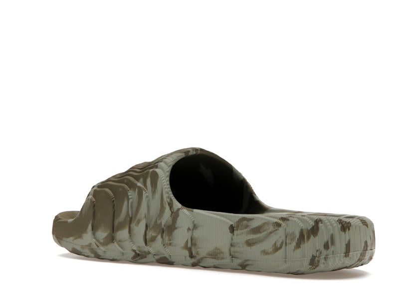 adidas Adilette 22 Slides Olive Strata Silver Green