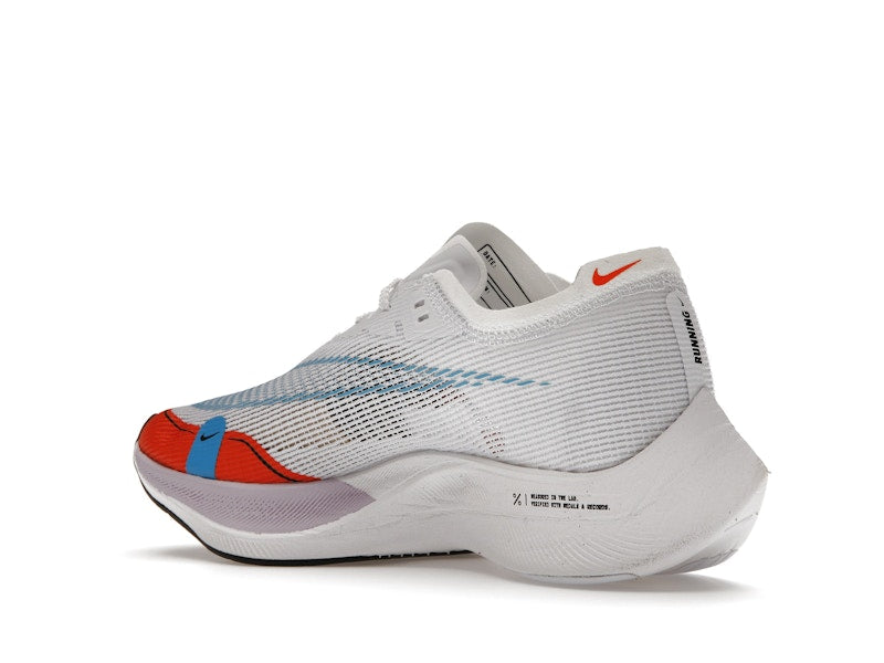 Nike ZoomX Vaporfly Next% 2 White Laser Blue Rush Orange