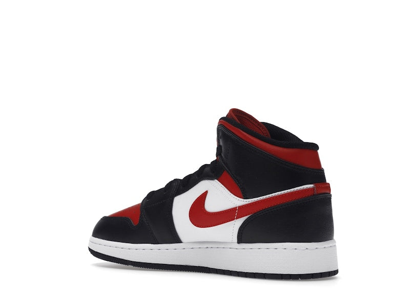 Air Jordan 1 Mid Black Fire Red (GS)