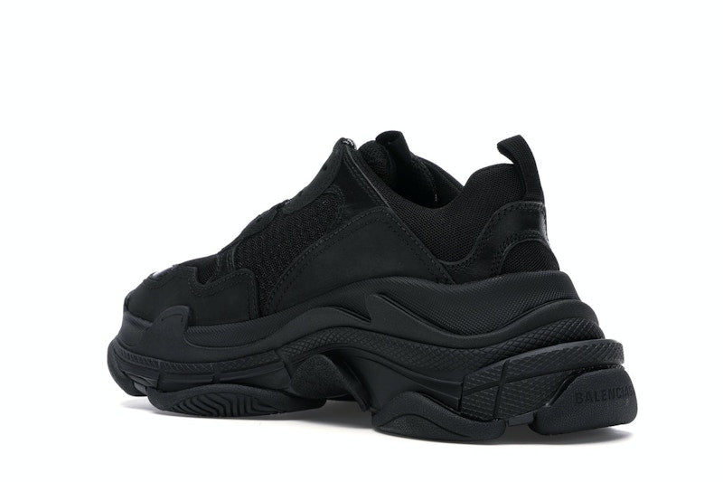 Balenciaga Triple S Triple Black (2018) Reissue Nondistressed (Women's)