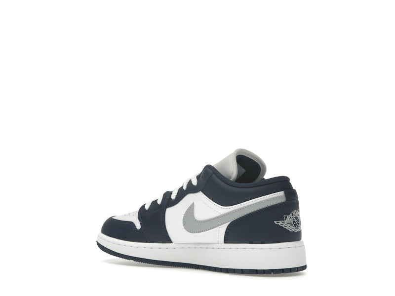 Jordan 1 Low Midnight Navy Wolf Grey (GS)