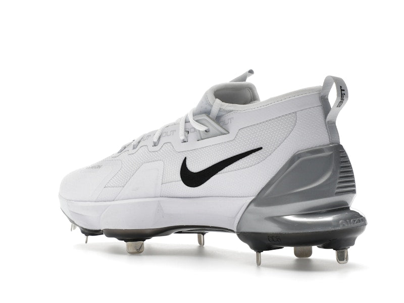 Nike Force Zoom Trout 9 Elite White Black Pure Platinum Metallic Silver