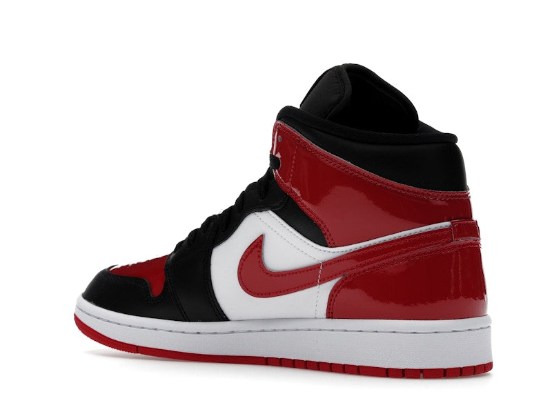Jordan 1 Mid SE Patent Bred Toe
