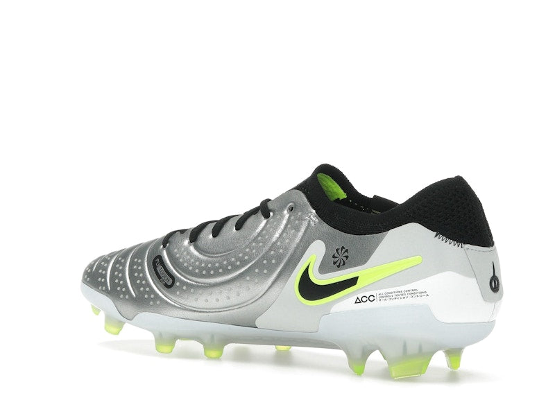 Nike Tiempo Legend 10 Elite FG Metallic Silver Volt Black
