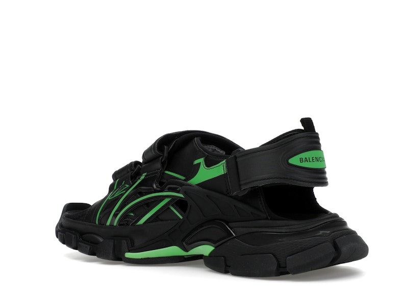 Balenciaga Track Sandal Black/Fluo Green