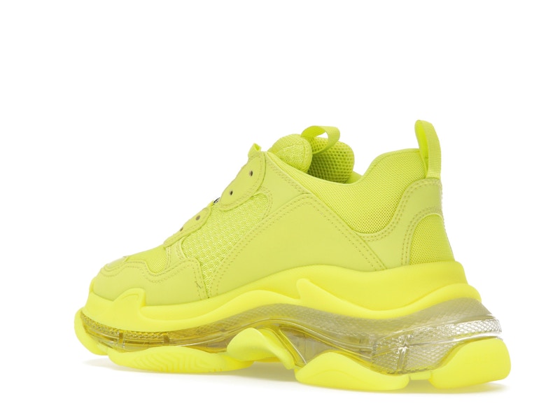 Balenciaga Triple S Clear Sole Fluo Yellow White (Women's)