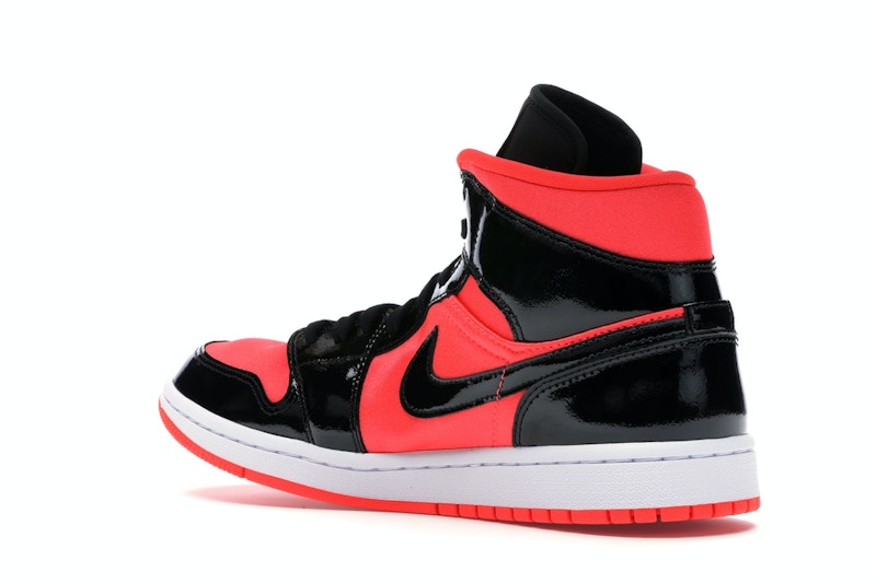 Jordan 1 Mid Hot Punch Black (Women's)