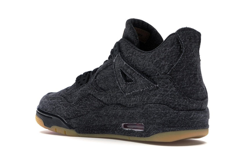 Jordan 4 Retro Levi's Black (GS) (Blank Tag)