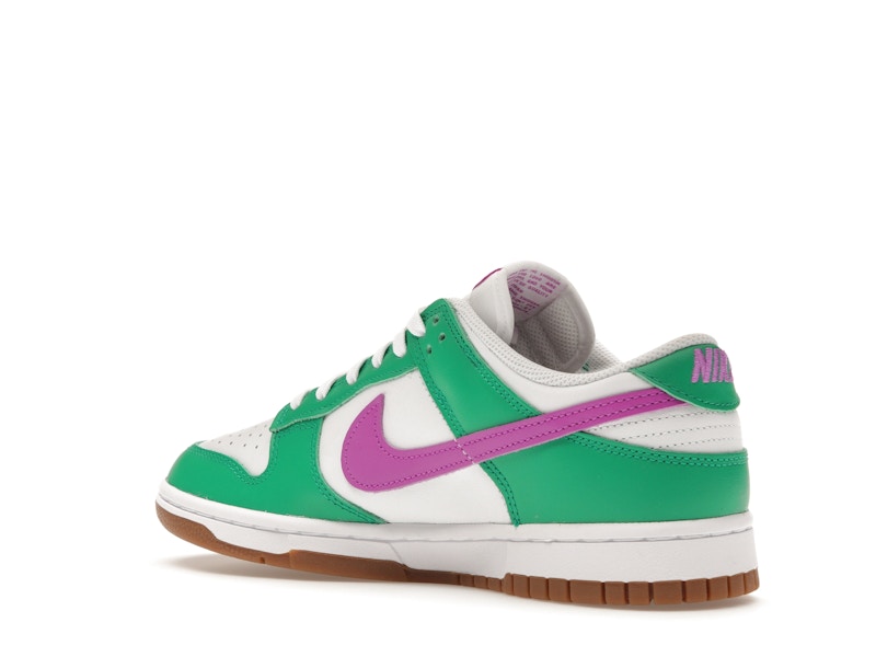 Nike Dunk Low White Stadium Green Fuchsia (Women's)