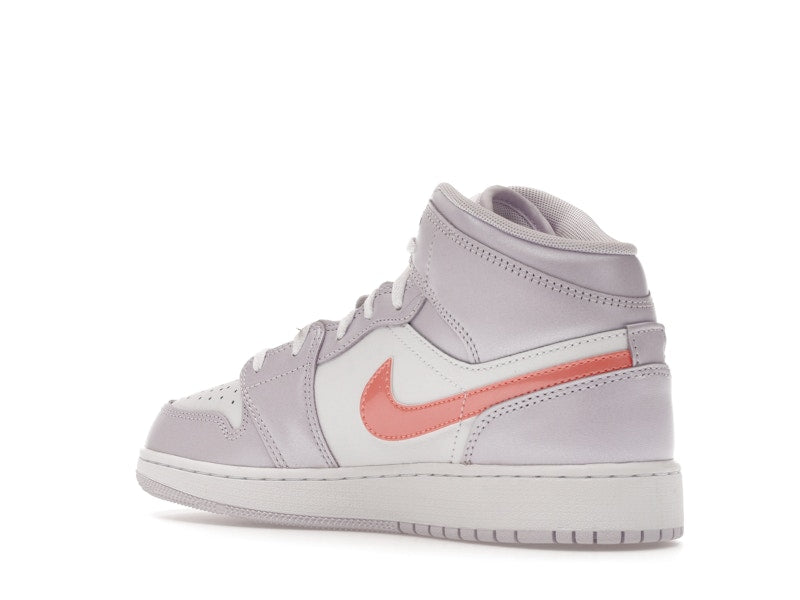 Jordan 1 Mid SE Barely Grape Iridescent Swoosh (GS)