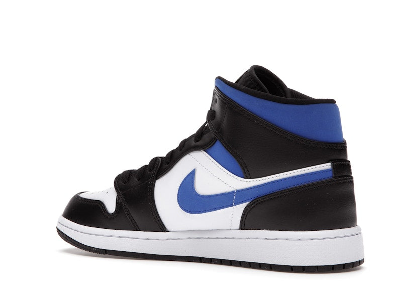 Jordan 1 Mid White Black Racer Blue