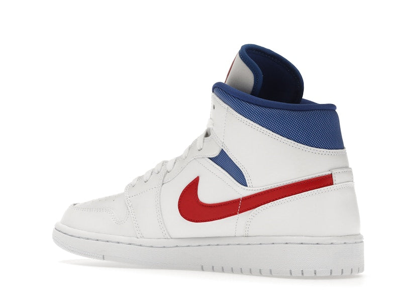 Jordan 1 Mid White Red Royal (Women's)