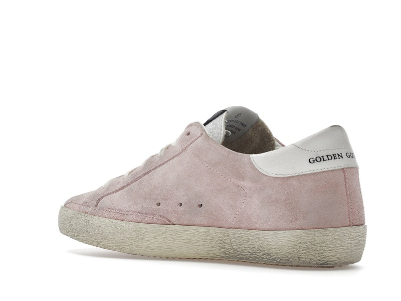 Golden Goose Super Star Pink Suede White