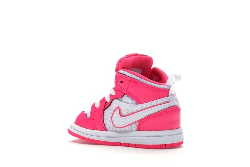 Jordan 1 Mid Hyper Pink White (TD)