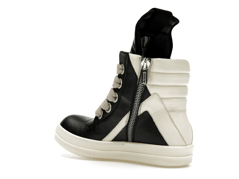 Rick Owens GeoBasket Oversized Eylet Black Milk