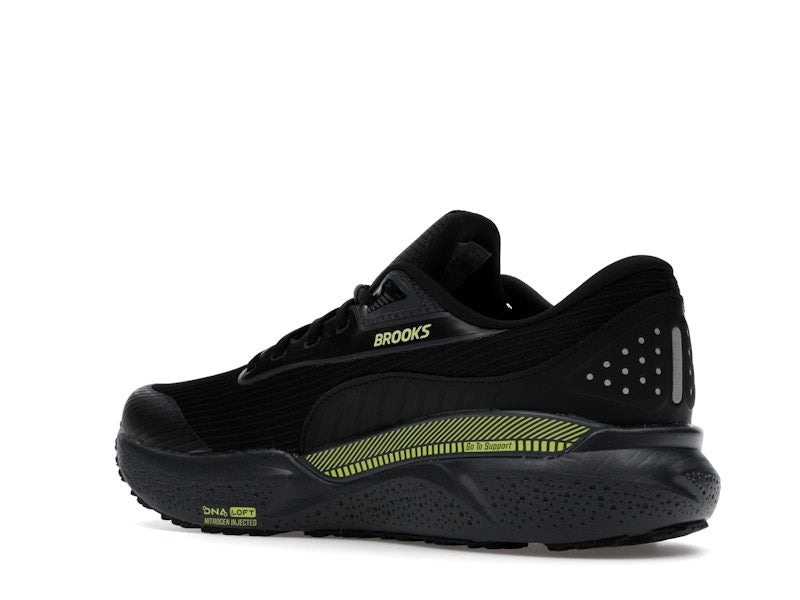 Brooks Adrenaline GTS 24 Weatherized Black Ebony New Yellow