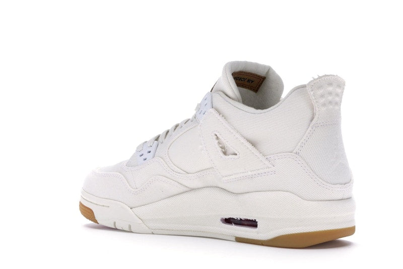 Jordan 4 Retro Levi's White (GS) (Blank Tag)