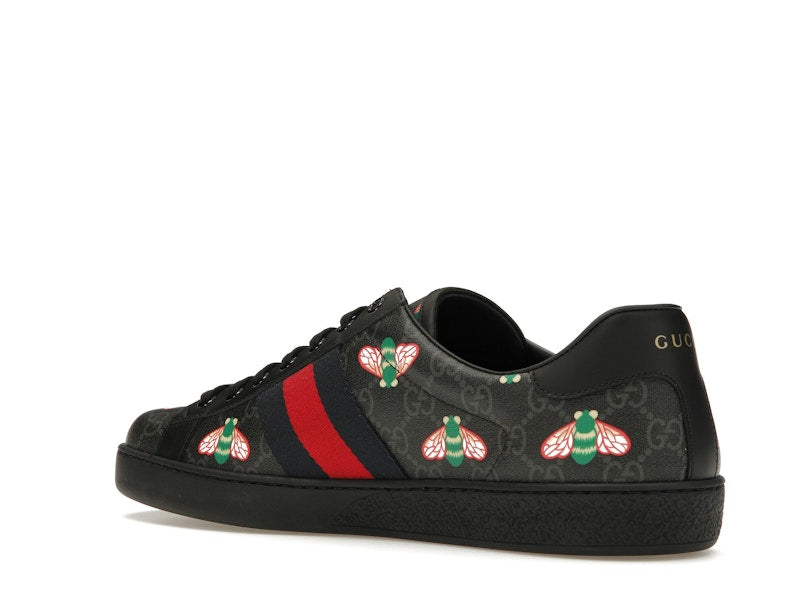 Gucci Ace Bee Print Black
