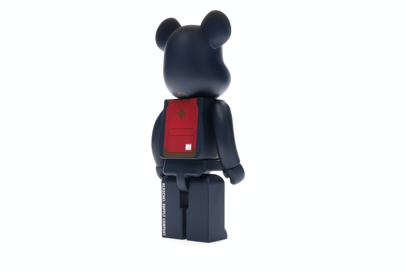 Bearbrick Medicom Herschel Peacoat 100% & 400% Set Navy