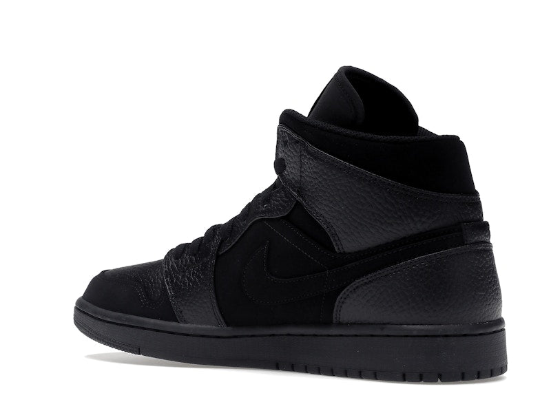Jordan 1 Mid Black Dark Smoke Grey