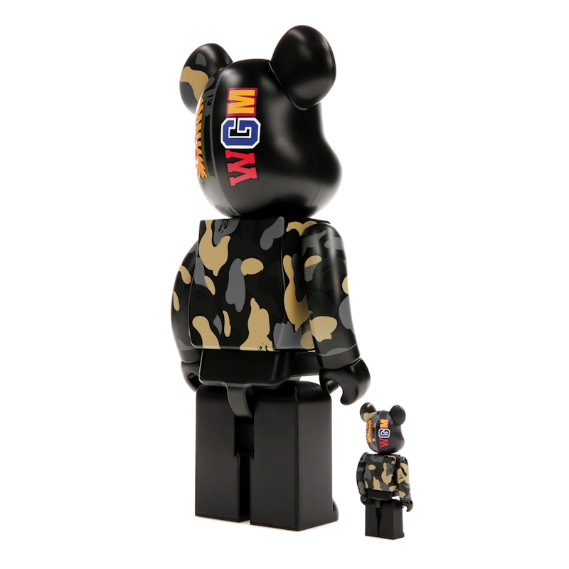 Bearbrick x BAPE Madison Avenue Exclusive Shark Camo 100% & 400% Set