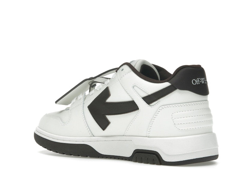 OFF-WHITE Out Of Office OOO Low Tops White Brown