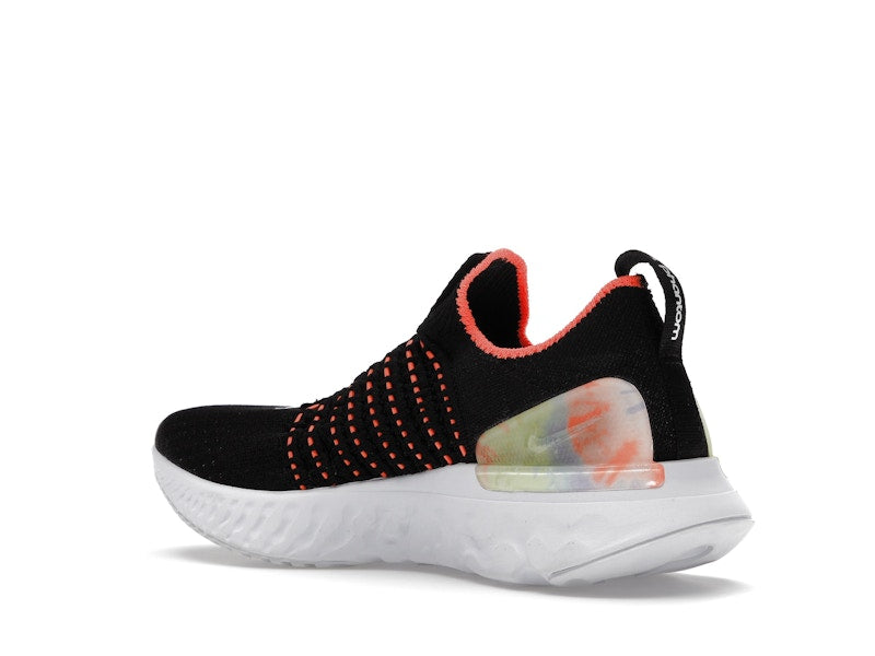 Nike React Phantom Run Flyknit Premium Black Bright Mango (Women's)