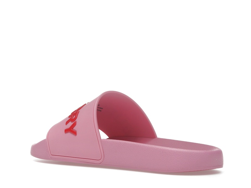 Burberry Embossed Logo Slides Bubblegum Pink (Women's)