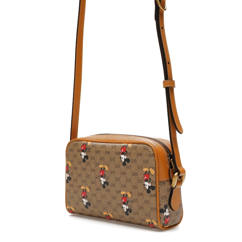 Gucci x Disney Mickey Mouse Crossbody Bag Brown
