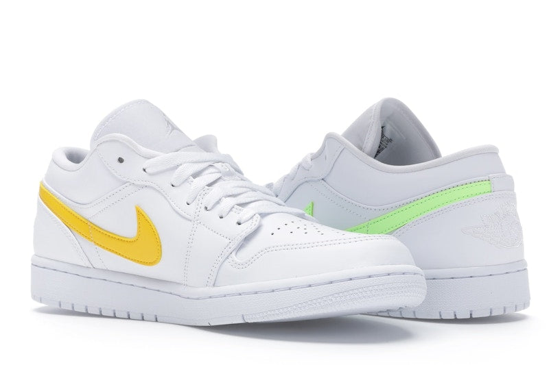 Jordan 1 Low White Multi-Color Swoosh