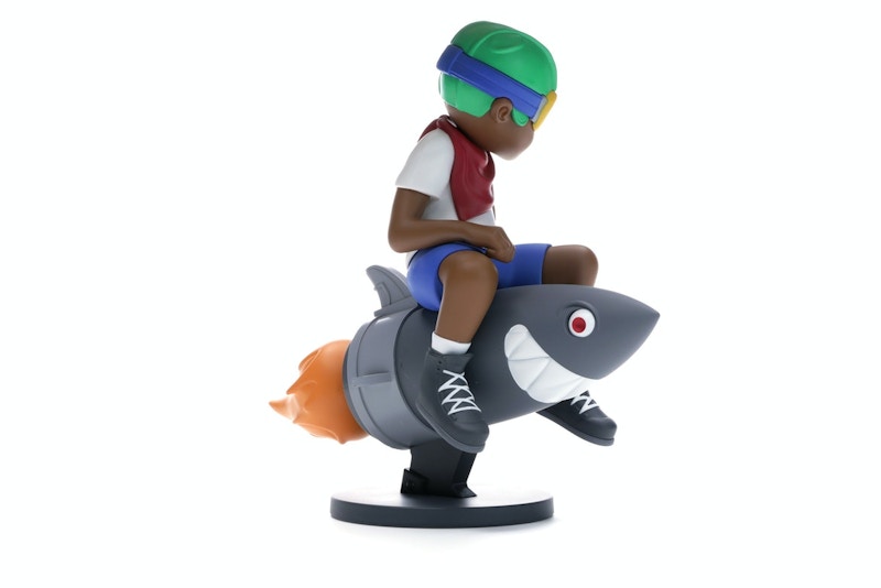 Hebru Brantley x Billionaire Boys Club x Bait Beyond The Beyond Fly Boy Figure 9 Inches White/Multi