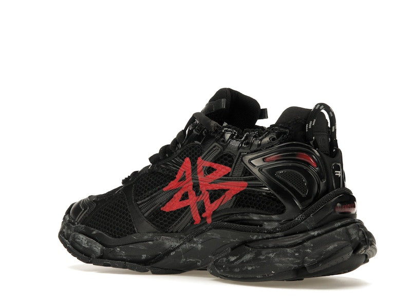 Balenciaga Runner Graffiti Black Red