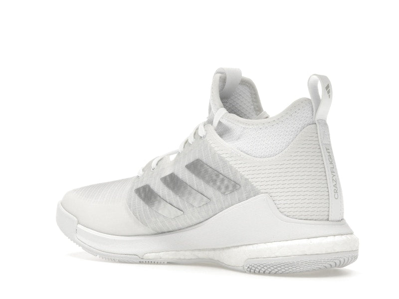 adidas Crazyflight Mid Cloud White Silver Metallic Grey (Women's)