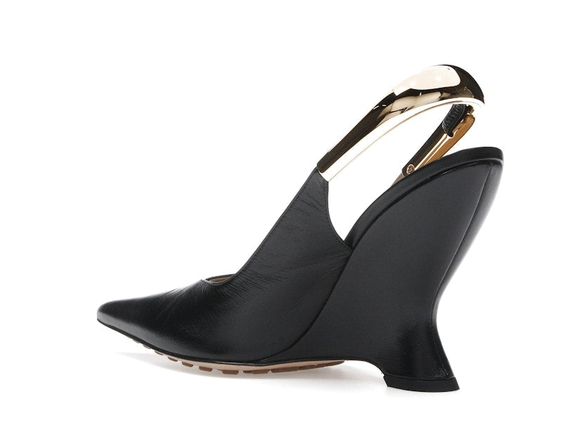 Bottega Veneta Punta Pointed-Toe Slingback Pumps Black (Women's)