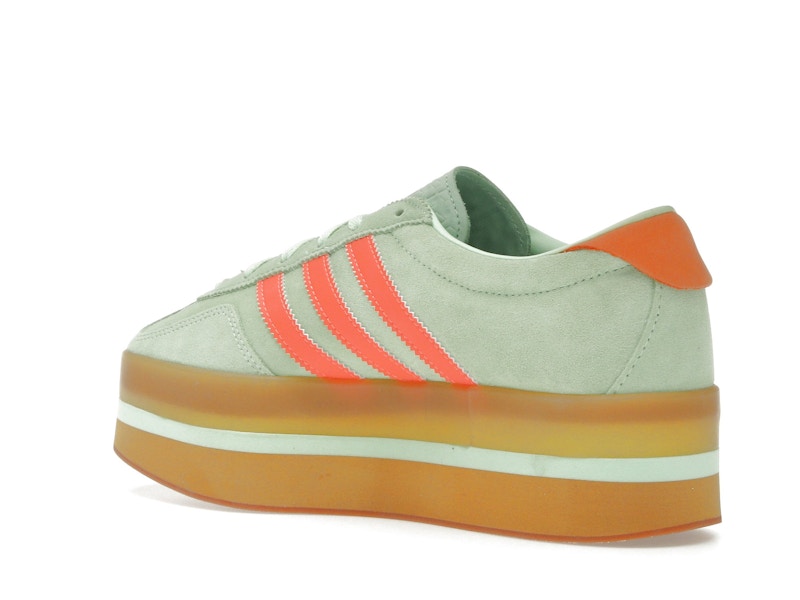adidas Gazelle Stack Semi Green Spark Solar Orange Gum (Women's)