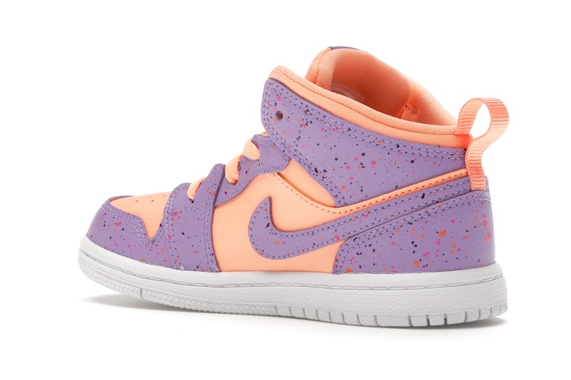 Jordan 1 Mid Paint Splatter Orange Purple (TD)