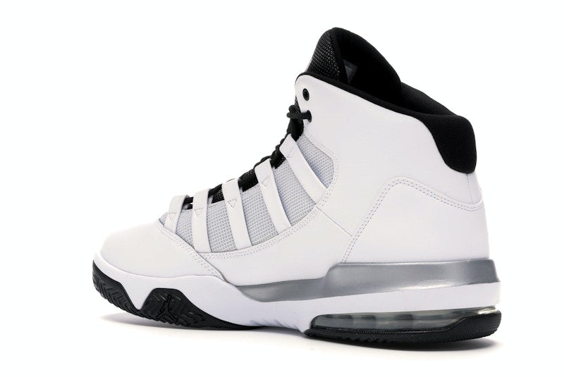 Jordan Max Aura White Metallic Silver Black