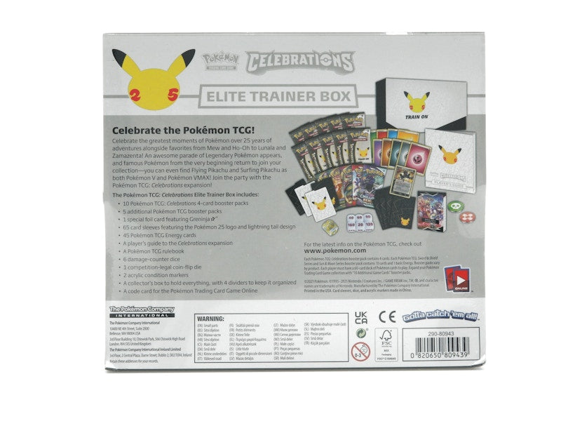 Pokémon TCG 25th Anniversary Celebrations Elite Trainer Box 4x Lot