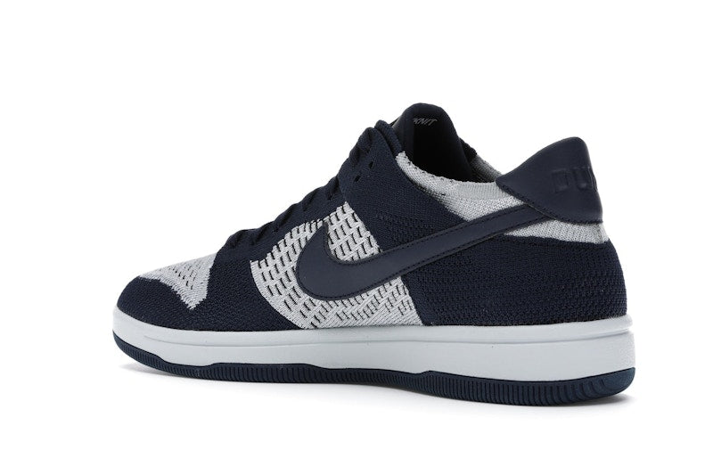 Nike Dunk Low Flyknit College Navy Pure Platinum