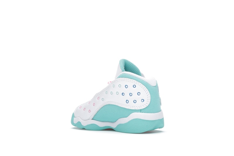 Jordan 13 Retro White Soar Green Pink (TD)