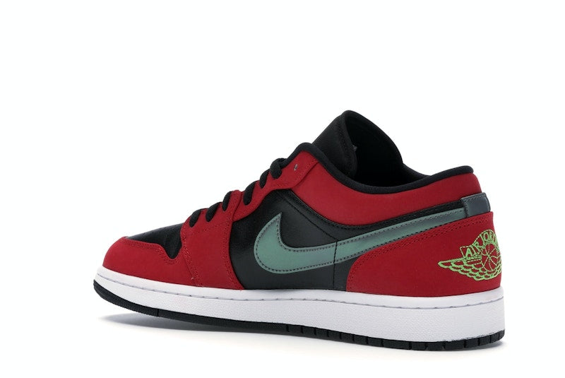Jordan 1 Low Black Green Pulse Gym Red