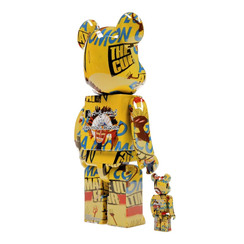 Bearbrick Andy Warhol x Jean-Michel Basquiat #3 100% & 400% Set