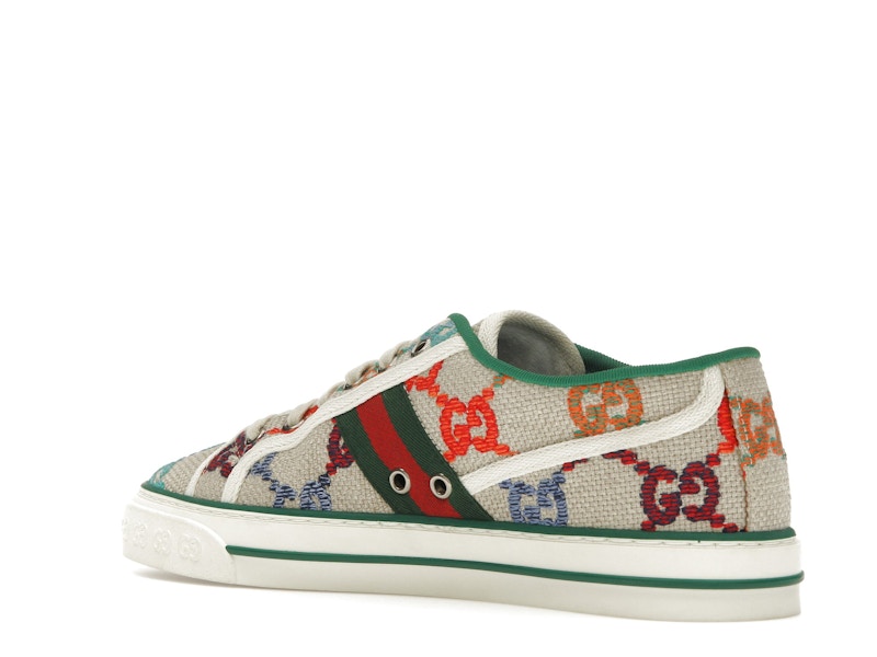 Gucci Tennis 1977 GG Logo White Multi