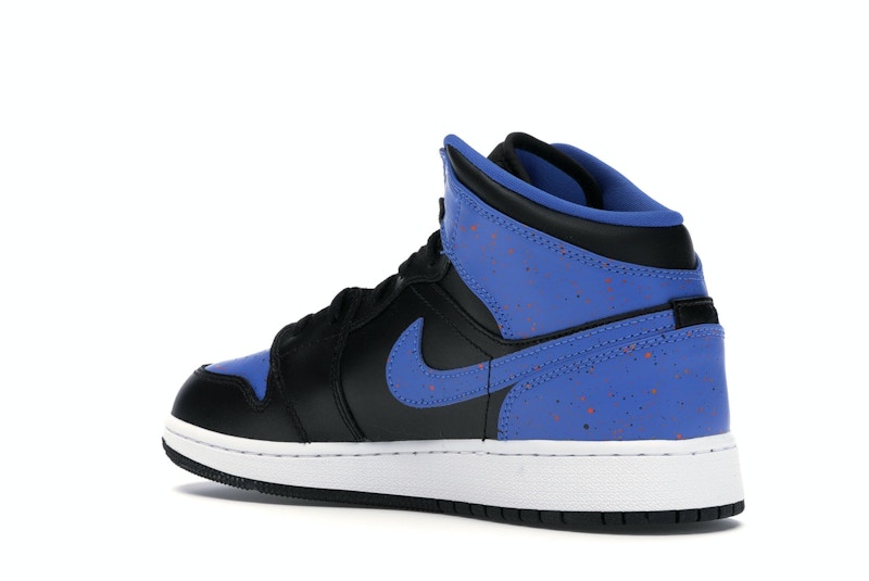 Jordan 1 Mid Royal Paint Splatter (GS)