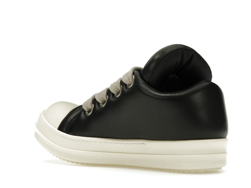 Rick Owens Jumbo Lace Padded Sneaks Low Black Milk