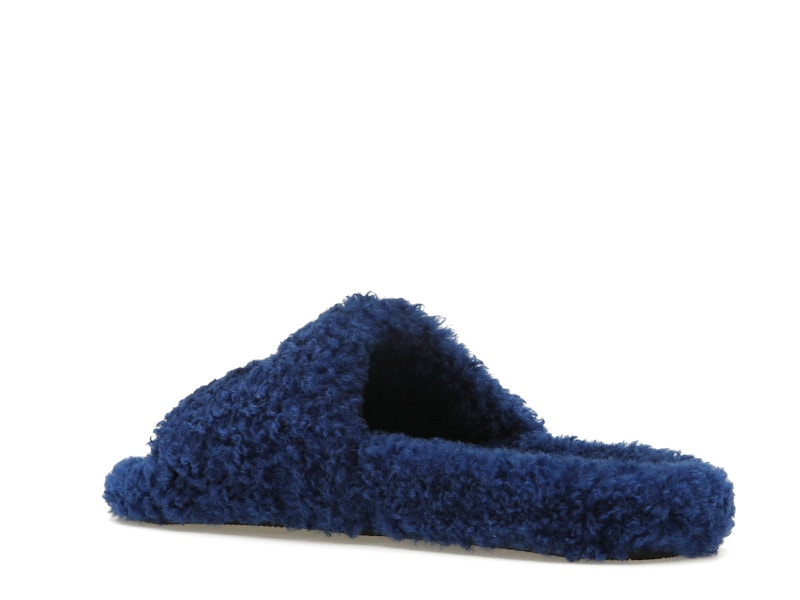Balenciaga Furry Slide Blue